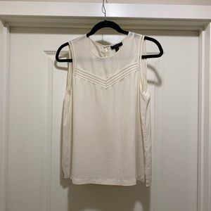White sleeveless Blouse